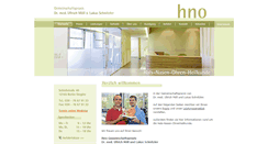 Desktop Screenshot of berliner-hno.de