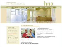 Tablet Screenshot of berliner-hno.de